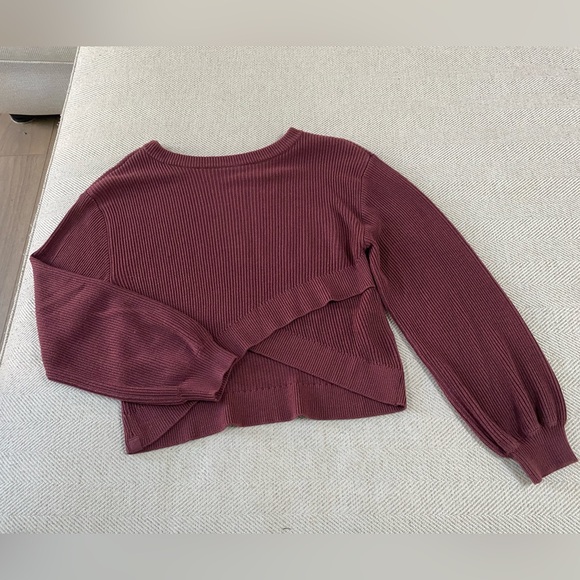 Lululemon Reversible Crossover Sweater Smoky Red